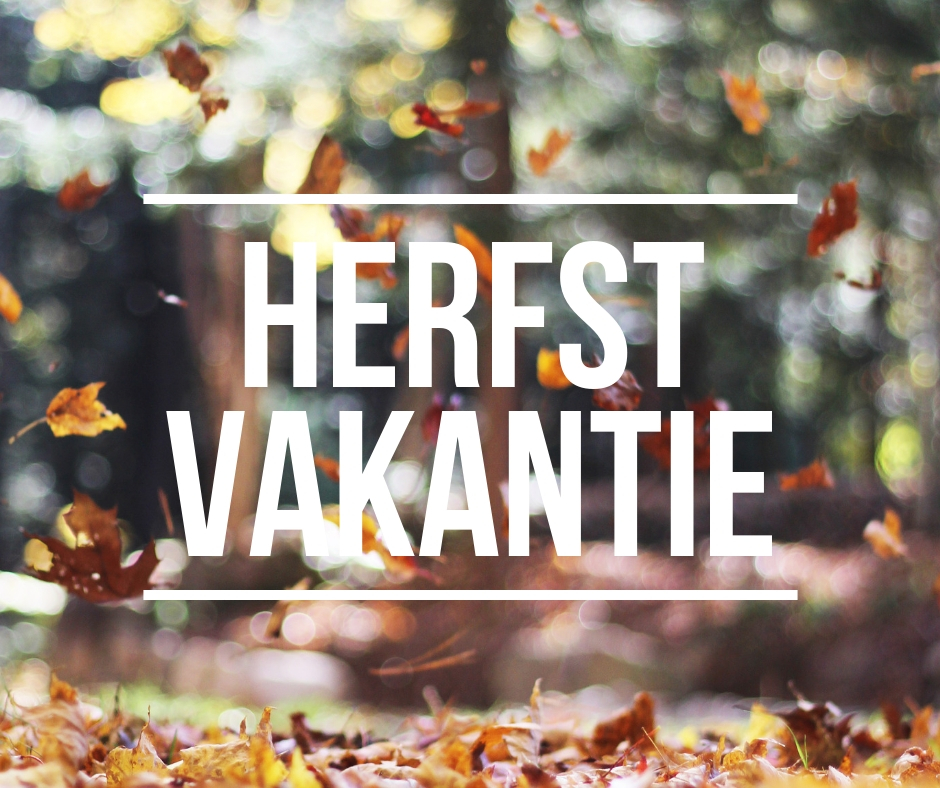 Herfstverlof van 23/10 tem 03/11